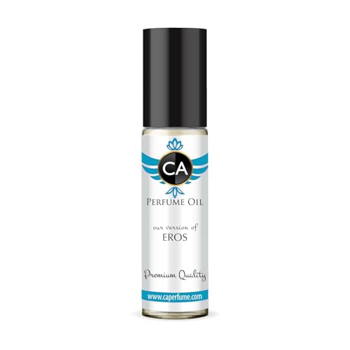 CA Perfume Impression of Eros for Men Eau De Parfum Aromatic Fougere Scent Long Lasting Cologne for Men Travel Size TSA Ready for Day and Night Wear 0.33 Fl Oz 10ml