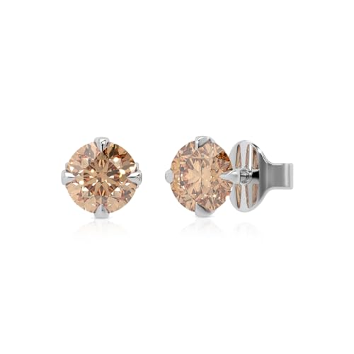 Image of 925 Sterling Silver Earrings for Women & Woman | Stud Earrings for Women | Daily Wear Silver Jewellery | Gift for Wife, Girlfriend, Mother, Sister | Rakhi Gift for Sister