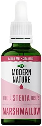 Modern Nature Marshmallow Flavour Drops Sugar Free Coffee Stevia Sweetener