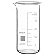 stonylab Glasbecher, 1er-Pack Borosilikatglas Graduierter Hoher Becher mit Ausgießer, Laborbecher, 250 ml