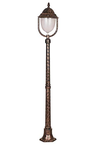 AVONNI BSU-68212-BKR-B Brown Electrostatic Powder Coating Outdoor Lighting, E27, Aluminium, ABS, Polycarbon Glass, 30cm