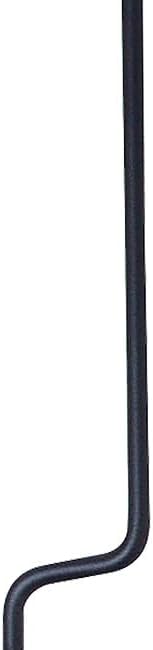 Panacea Black Deck Hanger Hooks Set of 2 Metal Wall Mount Hooks for Bird Feeders Plants Wind Chimes Outdoor Deck Fence Mount Hanging Brackets 28.25 Inch Tall 12 lb Capacity Each