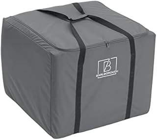 Barlborough Garden Cushion Protective Storage Bag Cover Square Large 80 x 80 x 60cm Waterproof Resistant for Outdoor Furniture Sofa Cushions Grey
