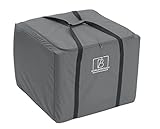 Barlborough Garden Cushion Protective Storage Bag Cover | Square Large 80 x 80 x 60cm | Waterproof Resistant with Zips for Outdoor Furniture Sofa Cushions Grey