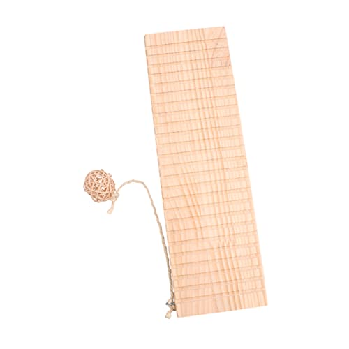 Toddmomy 木製ハムスター用シーソーおもちゃ ペットのバランス遊び 耐久素材 キャリッジなし