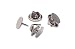 Darice Brass Tie Tack with Clutch Nickel Plate, 12/Pkg