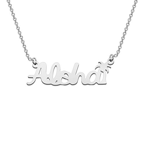 WSNANG Hawaii Aloha Necklace Hawaiian Jewelry Beach Theme Gift Summer Vacation Gift for Her