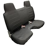 Waterproof Neoprene Seat Cover Compatible with Toyota Pickup 1985-1995 Front Bench with Molded Headrest Large Notched Cushion (Black)