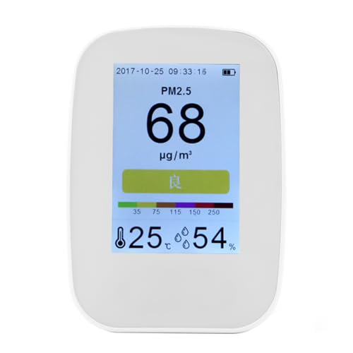 Medidor de aire con sensor avanzado para concentración de CO2, temperatura y humedades, análisis de aire, monitores de aire interior de alta precisión