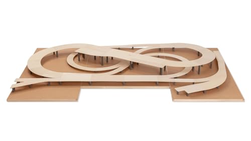 NOCH Easy Track Martinstadt Trassenbausatz (243 x 148 cm) - Modellbau-Zubehör für unkomplizierten Aufbau von Modellbahnanlagen & Landschaften