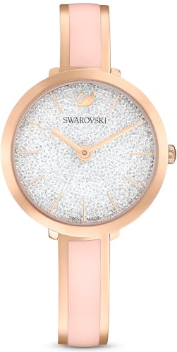 SWAROVSKI Reloj Crystalline Delight, Brazalete de Metal, Rosa, Acabado Tono Oro Rosa 5642221 SWAROVSKI Reloj Crystalline Delight, Brazalete de Metal, Rosa, Acabado Tono Oro Rosa 5642221
