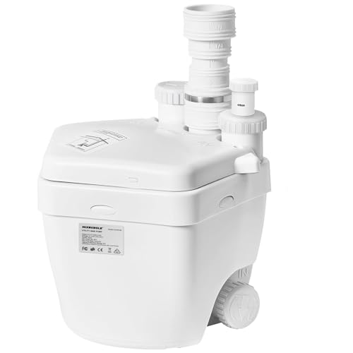 Image of Upgraded 1 HP Utility Sink Pump with PCB Function Upflush to 36FT 2200GPH Under Sink Pump with 3 Water Inlets 1 Outlets Macerating Toilet System for Sink Shower Wash Bin Urinal Kitchen Basement