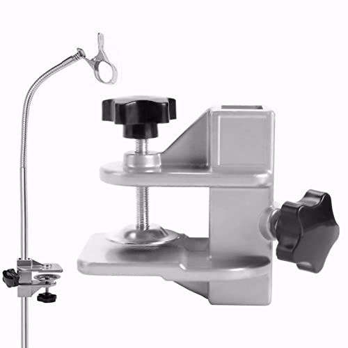 Pet Grooming Table Arms Clamp Aid Accessory Hair Dryer Clamp Clip Metal Dog Grooming Clamp Holder Accessories (Inner Dia 2.3 * 2.3cm)
