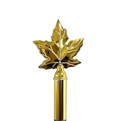 Gold Brass Canadian Maple Leaf for Indoor Flagpole
