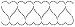 Quilting Creations Heart Border Quilt Stencil, 3"