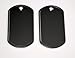 50 Black Stainless Steel Military spec Dog Tags - BLANK