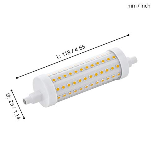 EGLO Dimmable R7S LED corn light bulb, reflector lamp with 360° beam angle, double-ended tube - Image 4