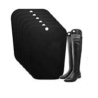KOMUNJ 6 Stück Stiefelspanner Damen PP Plastik Stiefelformer Blatt Stiefelform Einsätze Schwarz, Hält die Stiefel Aufrecht für Damen Und Herrenstiefel