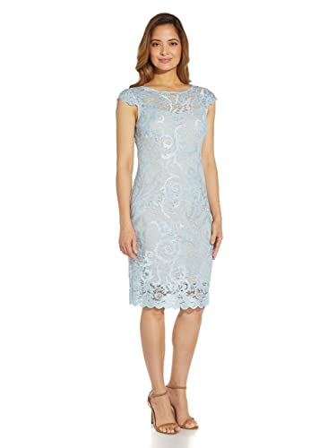 Image of Adrianna Papell Women's Embroidered Lace Sheath