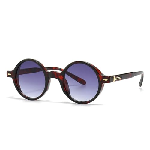 Lunettes de soleil rondes pour limiter l'éblouissement avec style rétro punk confortable