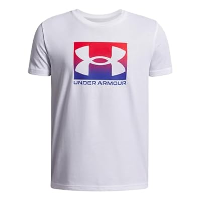 Under Armour Niño Boxed Sports Update Short Sleeve  Camiseta de Manga Corta para Entrenamiento y Ropa Informal  Camiseta Deportiva  Suave y transpirableWhite / / Royal YXS