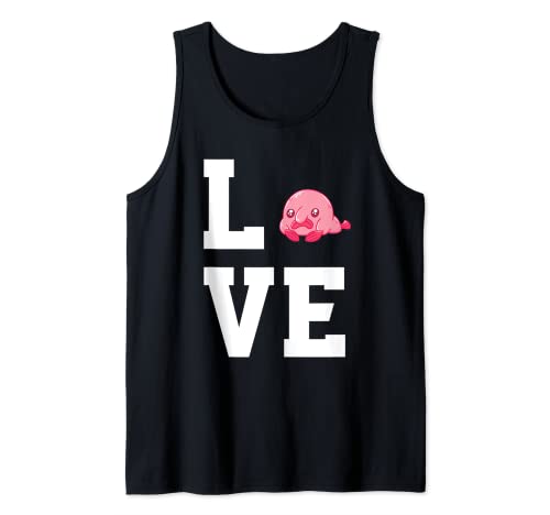 Amor Blobfish Disfraz Divertido Blob Fish Camiseta sin Mangas