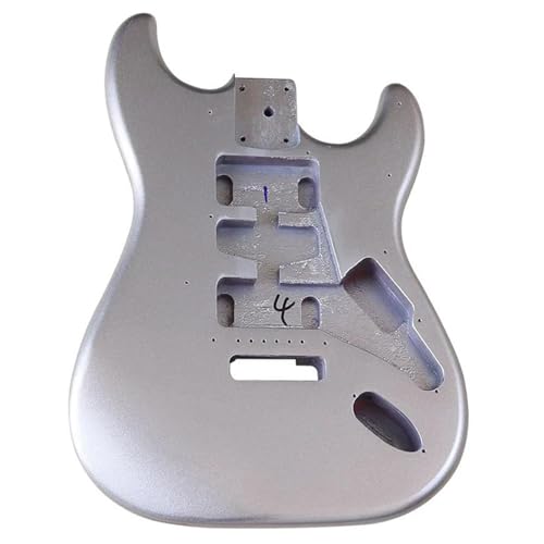 Unfinished Guitar Body Silver Electric Guitar Body DIY Modification Instrument Accessories