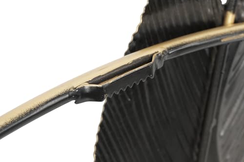 DECORACION PARED METAL 83,8X5,7X87,6 HOJAS