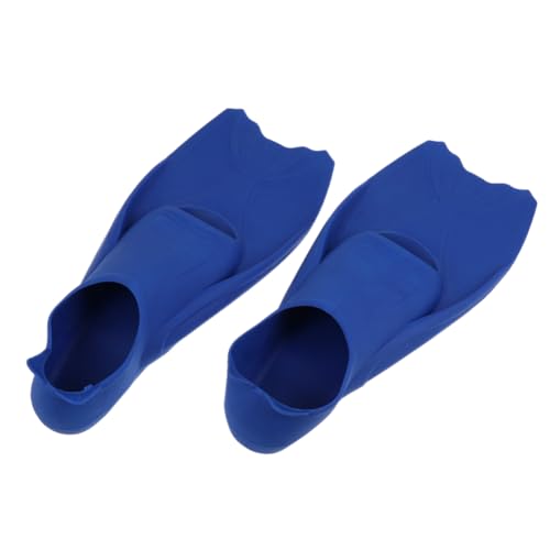 Mikikit 1 Pair TPR Snorkeling Fins for Adults Portable Blue Diving Flippers Xs Comfortable Fit for Swimming Snorkeling Durable Hydromechanical Design