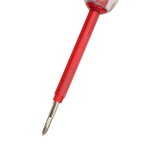 Image of Hilitand Voltage Tester, 100-500V Cross /Slot Pencil Electric Test Screwdriver with Skid Proof Handle
