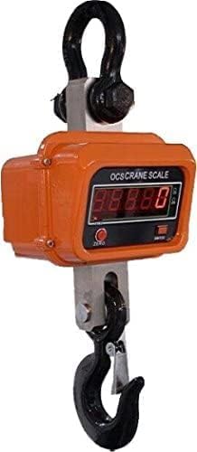 WeighTaj 10-Tons Metal Die Cast Body OCS Premium Heavy Sturdy Digital Crane Scale With Ir Remote, 6V Battery (TI-OCS-10T)