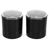 GARVALON 2 pezzi Coperchi Macinapepe in Acciaio Resistente Tappi Regolabili per Macinini e Pepe Accessori Cucina Compatti per Macinare Spezie Mano