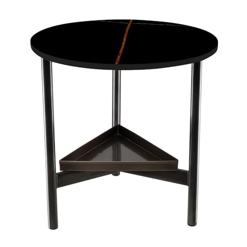 Image of Wakefit Malabar Coffee Table I Marble Finish I Vitrified Tile Top I St Laurent