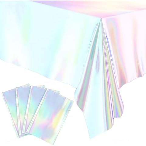 NiHome Blue Iridescence Tablecover 4PCS Cover