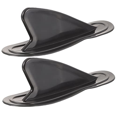 Toyvian 2Pcs Surfboard Fins for Inflatable Surfboards Easy Install Paddle Fin Material Enhanced Stability for Surfing and Paddleboarding
