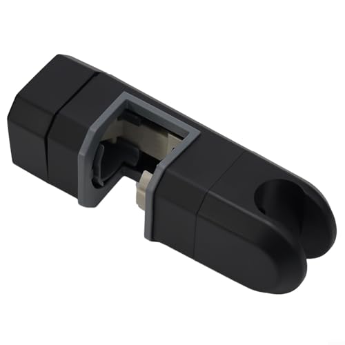 Showerheads Holder 15mm-30mm Size Range Shower Rail Head Rotation Shower Sprayer Bracket for Handheld Shower Heads Adjustable Shower Rail Head Slider Bar Holder Bathroom Fixtures Parts(Black)