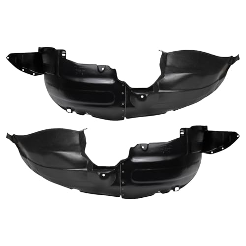 Image of TRQ Front Inner Fender Liner Set Compatible with 2007-2008 Hyundai Entourage 2006-2014 Kia Sedona KI1250115 KI1251115