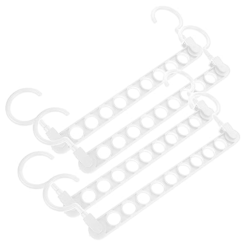 TOGEVAL 4Pcs Space Saving Closet Organizer Hangers Rotating Non Slip Hangers for Clothes for Apartments and Dorms Material Efficient Clothing Storage