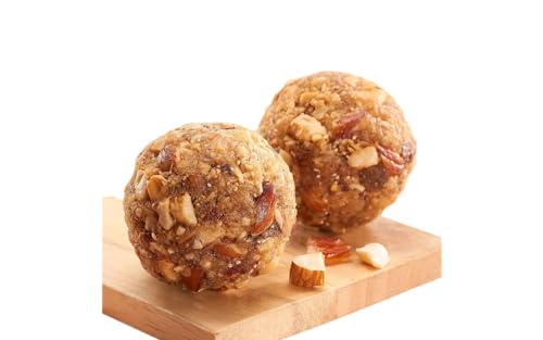 Image of WOW Laddus - Dry Fruit Supreme 220 Grams Pack of 6 | Natural Jaggery Sweetened | Pure Ghee Infused | Nutrient & Healthy Tasty Laddoos | No Added Preservative