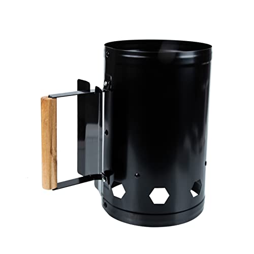 Totority Outdoor Burner Rapid Igniting Starter for Picnics Camping BBQ Grilling Convenient Chimney Design with Insulated Handle for Starting