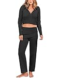 ANRABESS 2 Piece Outfits Cute Teen Girl Clothes For Women 2023 Fall Fashion Casual Trendy Sexy Y2K Clothes Sweat Suit Matching Loungewear Lounge Pants Hoodies Sweatshirt Sweater Sets B945heise-XL
