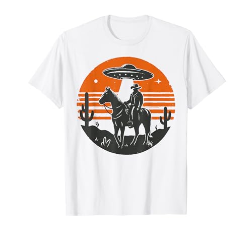 Ufo Western Cowboy Alien T-Shirt