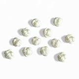 【とんぼ玉 R2M】あわじ玉 和風ビーズ 水引玉 アクセサリーパーツ 装飾 縁起物 飾り紐 6.0mm 12個 素材 組紐 オーナメント ハンドメイド ホワイト