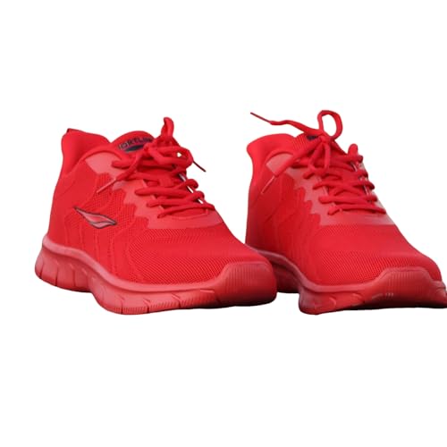 Men's Red Casual Sneakers, Lightweight Comfortable Walking Shoes for Sports and Daily Wear2