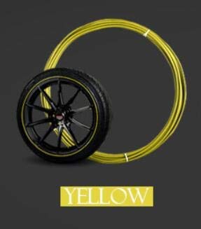 WorldCare Double layers Car Wheel Hub Tire Sticker for S one JCW clubman countryman R50 R52 R55 R56 R57 R58 R60 R61 F55 F56 Color Name yellow