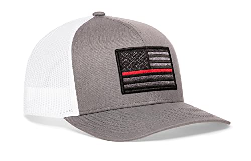 Image of HAKA American Flag Trucker Hat - USA Flag Mesh Snapback Cap for Men, Women & Golf, Patriotic Baseball Dad Hat
