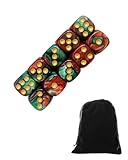 Ce Set Comprend : 10 dés rouges et verts de haute qualité aux couleurs vives et une pochette en velours. Solides, portables et faciles à utiliser, ces dés répondront à tous vos besoins de divertissement. Ils sont parfaits pour les jeux de société et les jeux de plateau