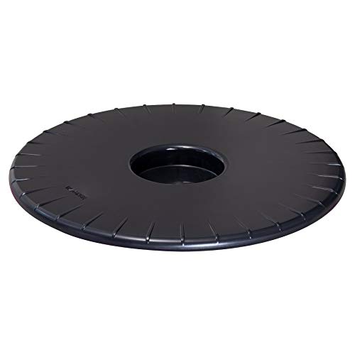 Wagner Pflanzenroller ULTRAFLAT Ø 30 x 2,5 cm I Pflanzenroller für den Innenbereich I Extra Flacher Kübelroller aus ABS Kunststoff, schwarz, wasserabweisend I Tragkraft 100 kg - 20044801