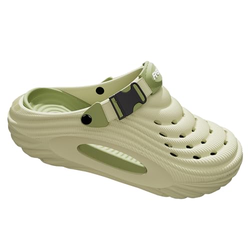 [ZVCXOE] クロッグ サンダル メンズ スリッパ 2way 歩きやすい サボサンダル クロックバンド スリッポン 滑らない 軽量 通気性 蒸れない 洞洞鞋 ビーチ 水陸両用 室内/室外履き ブラック