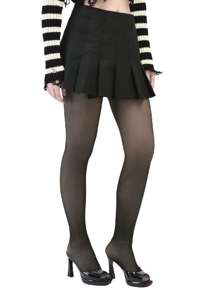 Women Dual Tone Stretchable Fleece Fur Thermal Winter Warm Stockings-image-40